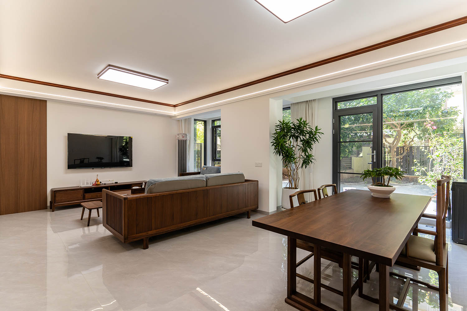 株洲家博整裝新城樾府160㎡新中式風(fēng)格裝修賞析