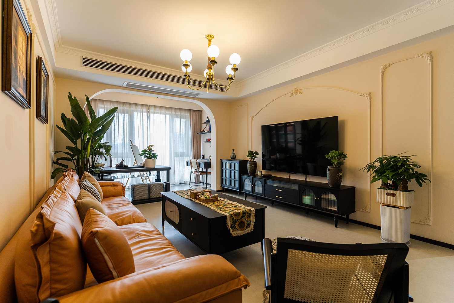 株洲家博整裝山水文園113㎡法式復古風格裝修賞析