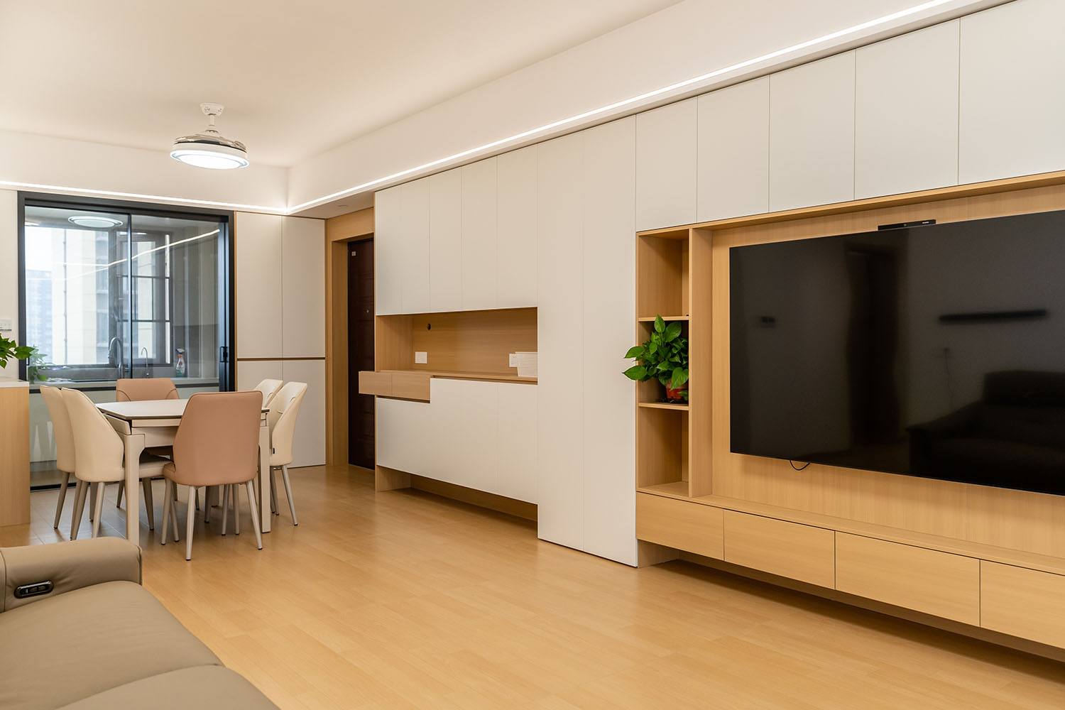 株洲家博整裝綠地二號127㎡原木風格裝修賞析